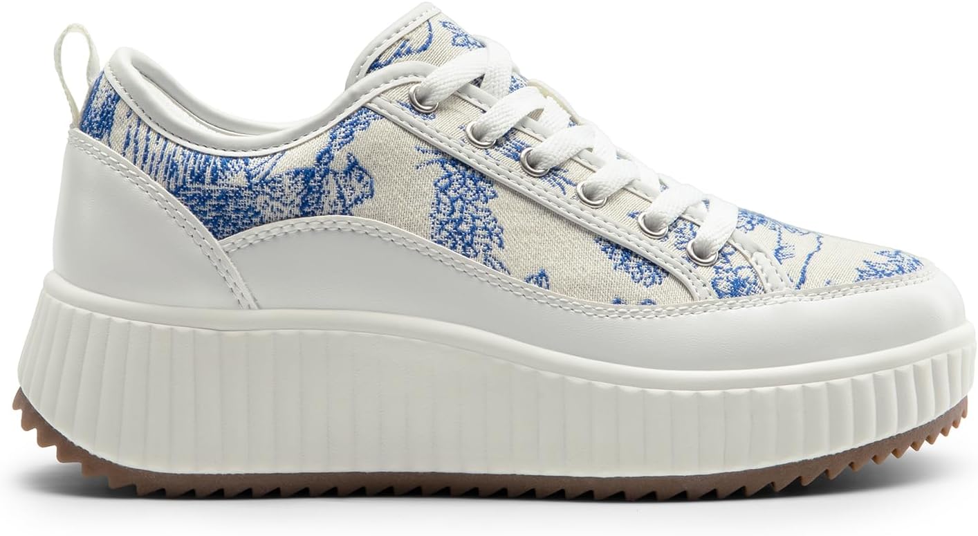 Women Platform Chunky Lightweight Comfortable Casual Lace-Up Sky Walking Fashion Sneakers