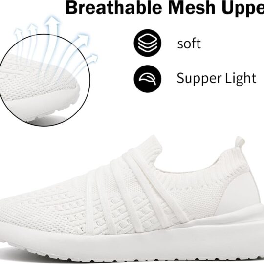 Women Slip On Walking Shoes Lightweight Breathable Comfortable Tennis Sneakers for Workout Gym Cross Training Casual Platform Fashion Sneaker