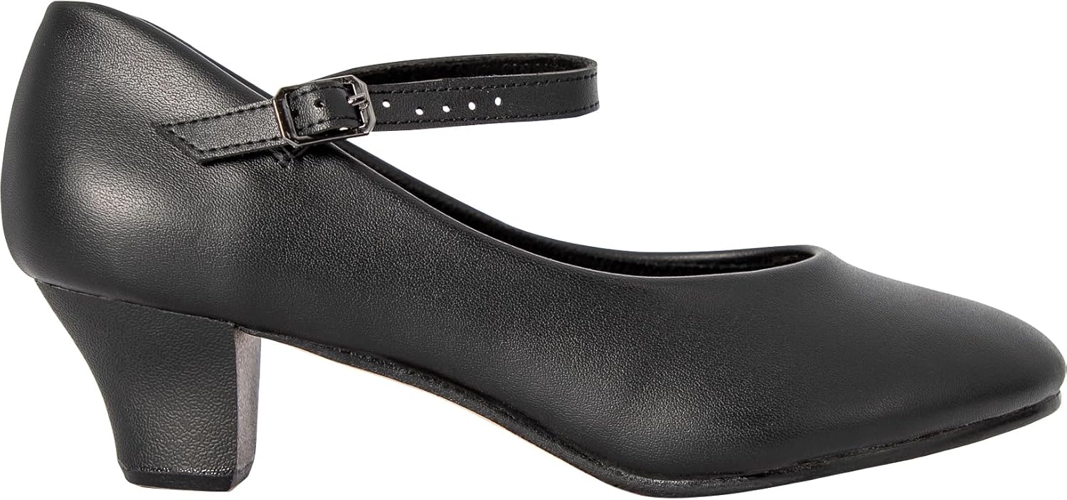 PU Leather Ankle Strap Character Shoe 1.55'' Dance Shoes for Women-UPD