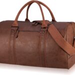 Oversized Duffle Travel Bag Waterproof Leather Weekend Bag Large Carry On Large Carry On Hangbag for Mens or Women