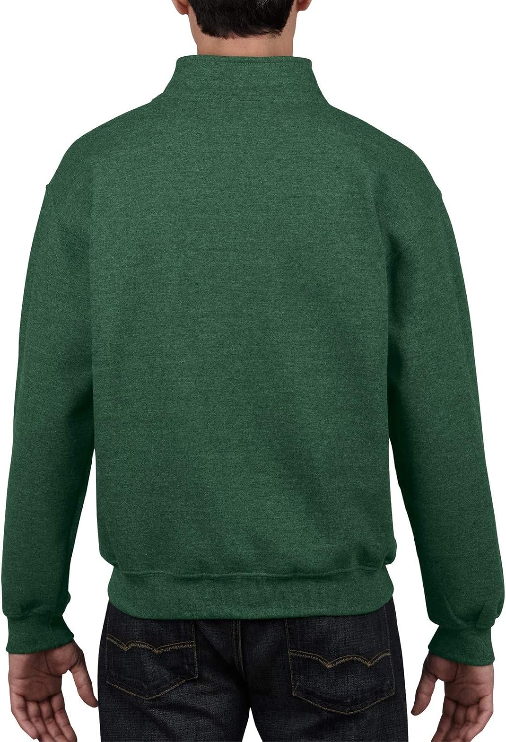 Unisex Adult Fleece Quarter- Collar Sweatshirt, Style