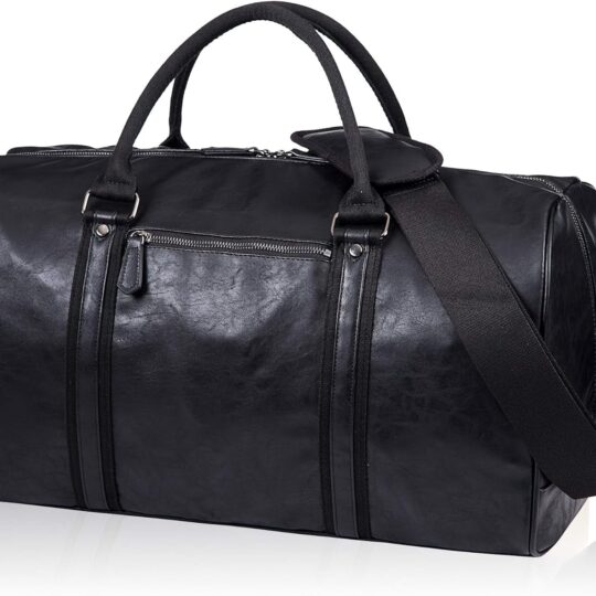 Oversized Duffle Travel Bag Waterproof Leather Weekend Bag Large Carry On Large Carry On Hangbag for Mens or Women