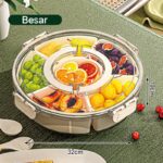 Dejavu Snack Box With Transparent Lid Candy Jar Chocolate Food Eid Snacks HSB856