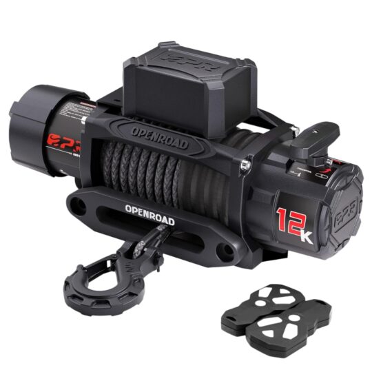 OPENROAD 12000lb Winch with Synthetic Rope & Wireless Remotes