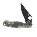 Spyderco Para Military 2 Digital Camo Folding Knife 3.45in Black Blade SPC81GPCMOBK2