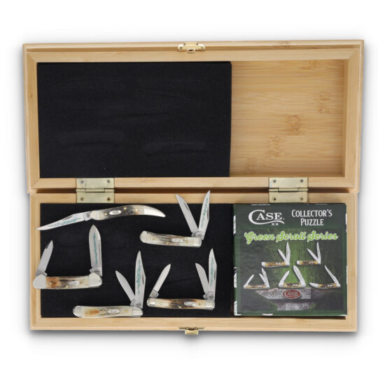 Case Green Scroll Stag Set w Puzzle - 2024 Edition CAGSSET