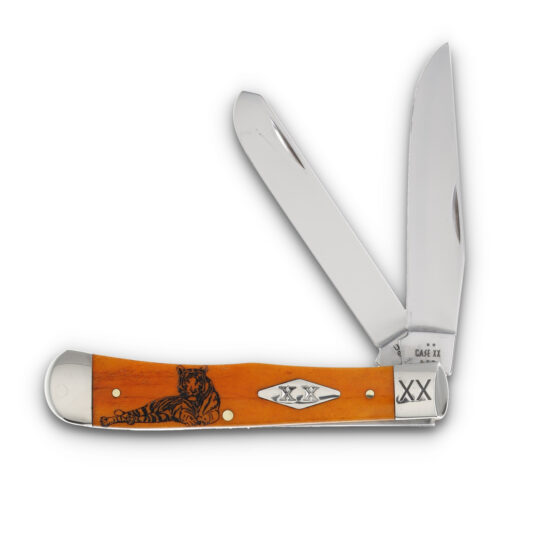 Case Orange Smooth Bone Tiger Trapper CA12542TIGER