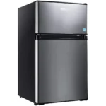 Mini Fridge with Freezer, 3.1 Cu.Ft Small Refrigerator, Compact Refrigerator with LED Light