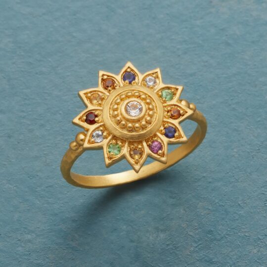Vibrant Lotus Ring