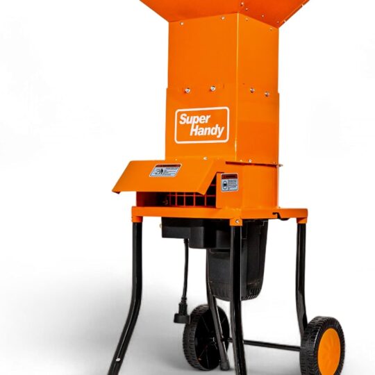 SuperHandy - Electric Leaf Shredder - Steel Construction, 15 Amp 120V AC Motor, 11" Cutting Blades, 0.5" Capacity for Leaves, Lawns and Patio Trimming