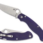 Spyderco Military 2 Dark Blue G10 Handle CPM-S110V Blade SPC36GPDBL2