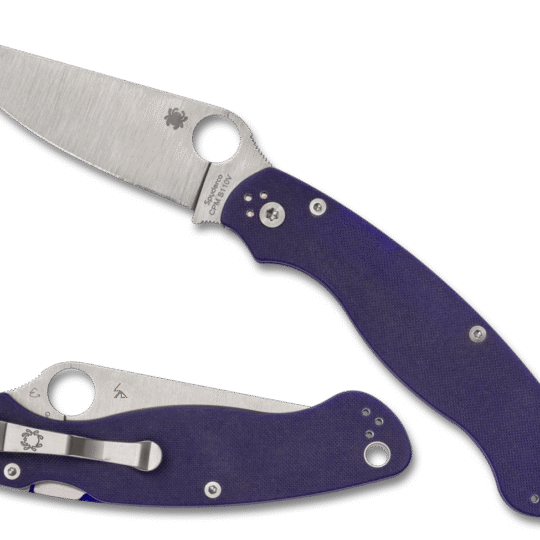 Spyderco Military 2 Dark Blue G10 Handle CPM-S110V Blade SPC36GPDBL2