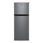 Galanz 4.6. Cu ft Two Door Mini Refrigerator with Freezer, Stainless Steel