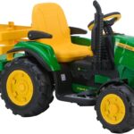 Peg Perego John Deere 12V Ride-On Tractor with Trailer
