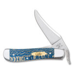 Case XX RussLock Folding Knife Blue Sycamore Wood CA63734