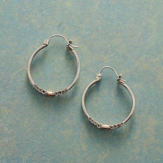 Sun And Surf Hoop Earrings