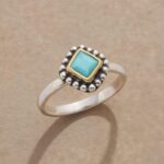 Portrait In Blue Ring