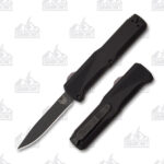 Benchmade 4600DLC Phaeton OTF Auto Knife Black 3.45in Drop Point Blade