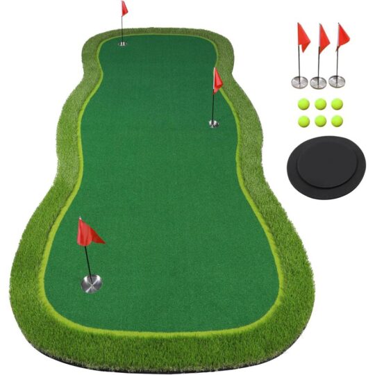 Putting Practice Mat, Long Indoor/Outdoor Training Green