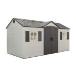 Side Entry 15 ft. W x 8 ft. D Plastic Storage Shed