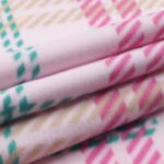 Pink Christmas Plaid Blizzard Fleece Fabric