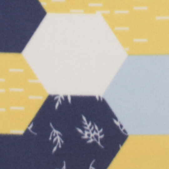 Floral Honeycomb Blizzard Fleece Fabric
