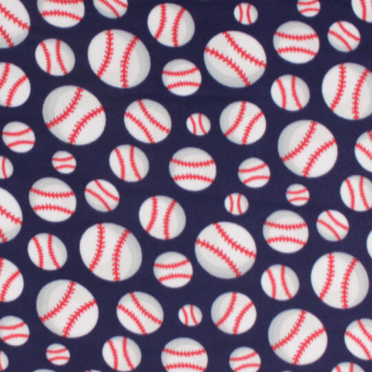 Baseball Blizzard Fleece Fabric