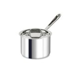 D3 Stainless 3-ply Bonded Cookware, Sauce Pan with lid, 2 quart