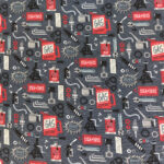 Mechanics Tools Novelty Cotton Fabric
