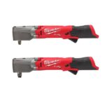 M12 FUEL 12V Lithium-Ion Brushless Cordless 3/8 in. and 1/2 in. Right Angle Impact Wrenches Set (2-Tool)