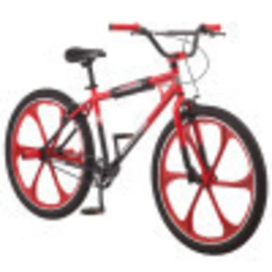 26 In. Grudge Mag BMX Freestyle Bike, Single Speed, Red / Black