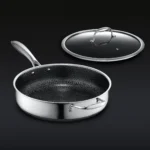 Hybrid Deep Sauté Pan with Lid, 4.5-Qt