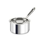D3 Stainless 3-ply Bonded Cookware, Sauce Pan with lid, 1.5 quart