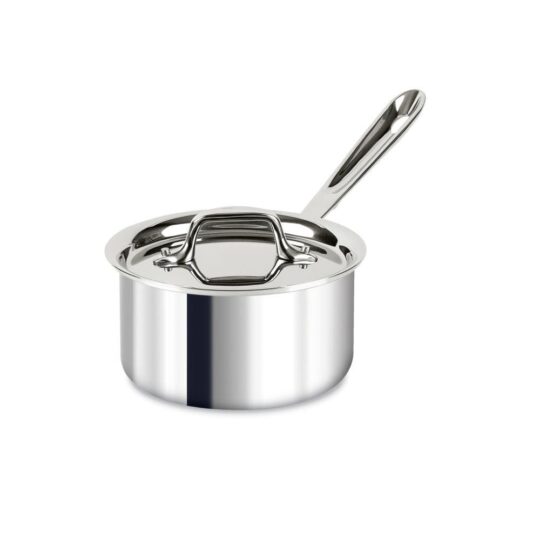 D3 Stainless 3-ply Bonded Cookware, Sauce Pan with lid, 1.5 quart