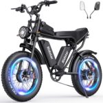 Electric Bike Q20, 2000W, 52V, 30-180 Miles All-Terrain Fat Tire E-Bike for Adults