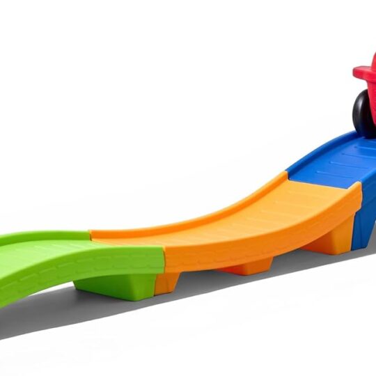 Up & Down Roller Coaster Toy for Kids, Ride On Push Car, Indoor/Outdoor Playset, Toddlers Ages 2 - 5 years old, Compact Storage, Max Weight 50 lb., Multicolor