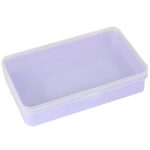 Everything Mary 6 Purple Plastic Storage Box With Clear Lid