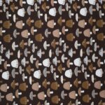 In the Wild Mushrooms on Brown Cotton Fabric by Quilter's Showcase