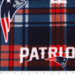 Fabric Traditions New England Patriots Fleece Fabric Plaids