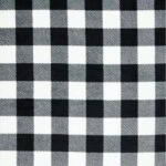 Black & White Buffalo Plaid Sew Lush Fleece Fabric