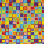 Rainbow Blocks Cotton Fabric by Keepsake Calico