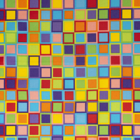Rainbow Blocks Cotton Fabric by Keepsake Calico