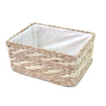Organizing Essentials 10 x 7.5 Rush Basket With Metal Frame
