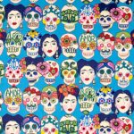 Alexander Henry Blue Gotas De Amor Premium Cotton Fabric