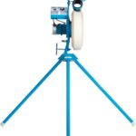 Combo Pitching Machine Adjustable Up to 60 MPH, for Baseball & Softball, Ideal for Pitching-Machine Leagues