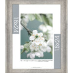 MCS 18x24 Gray Rustic Poster Frame Rustic