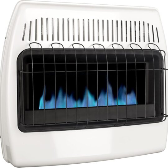 Calorie liquid propane blue flame wall-mounted heater without exhaust ventilation