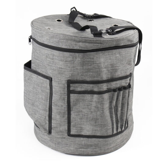13.5 Gray Yarn Drum Storage Bag by Big Twist