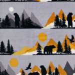 Wilderness Stripe Sew Lush Fleece Fabric