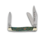 Hen & Rooster 3 Blade Stockman Michael Prater Green Jade Handle HR343MPGJ